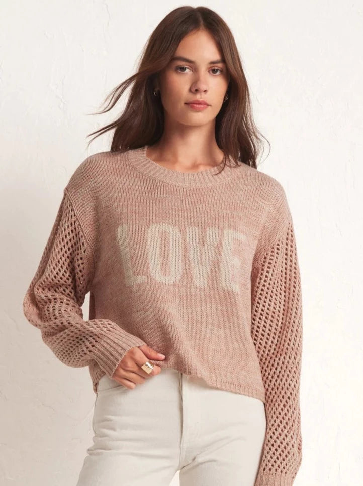 Blushing Love Sweater - Soft Pink
