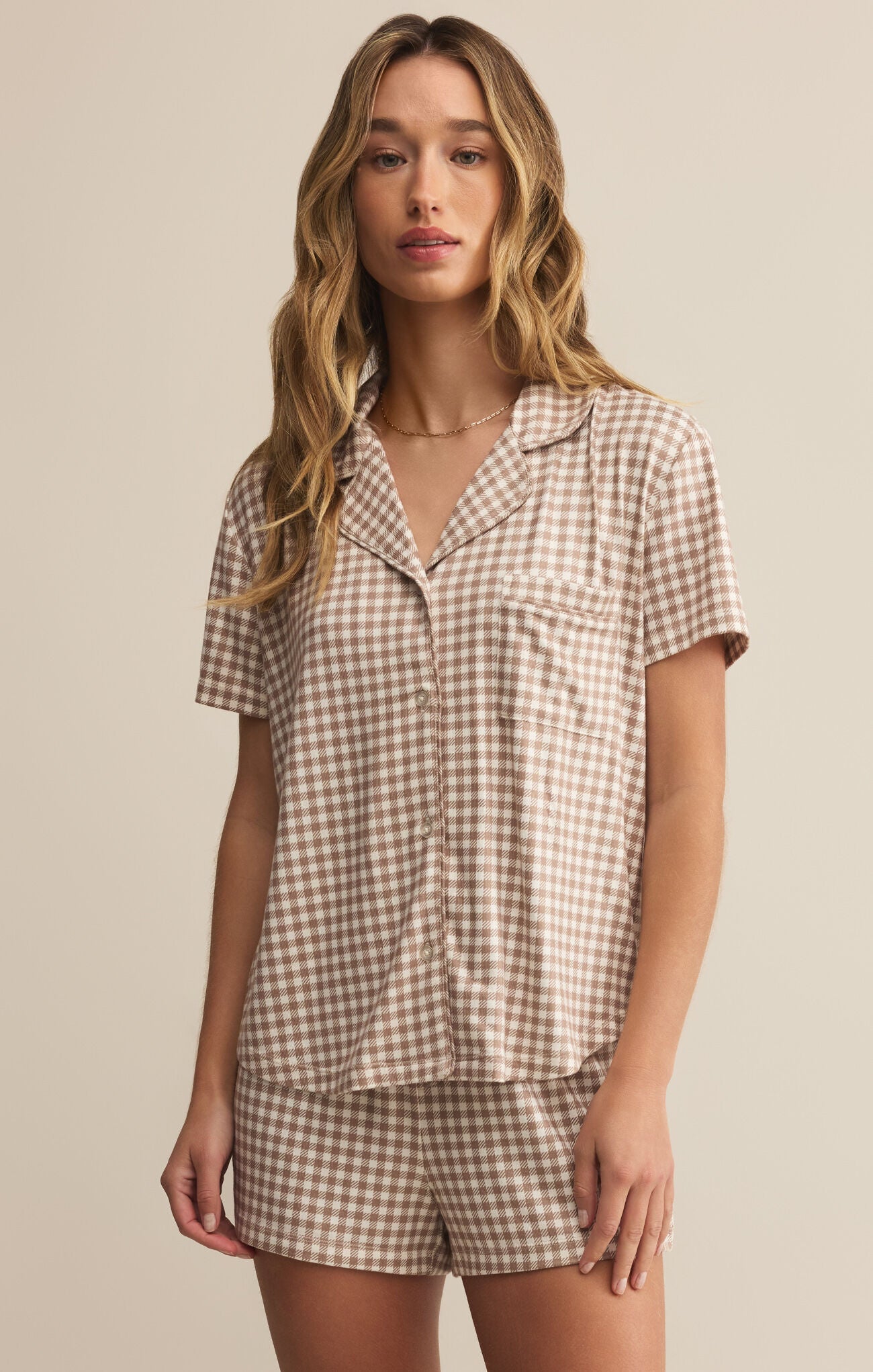 Z Supply Amy Gingham Top