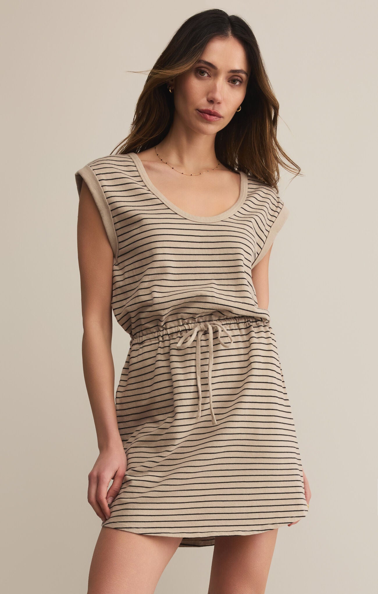 Z Supply Dayshift Striped Mini Dress 