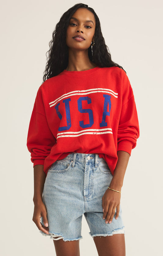 Z Supply USA Sunday Sweatshirt