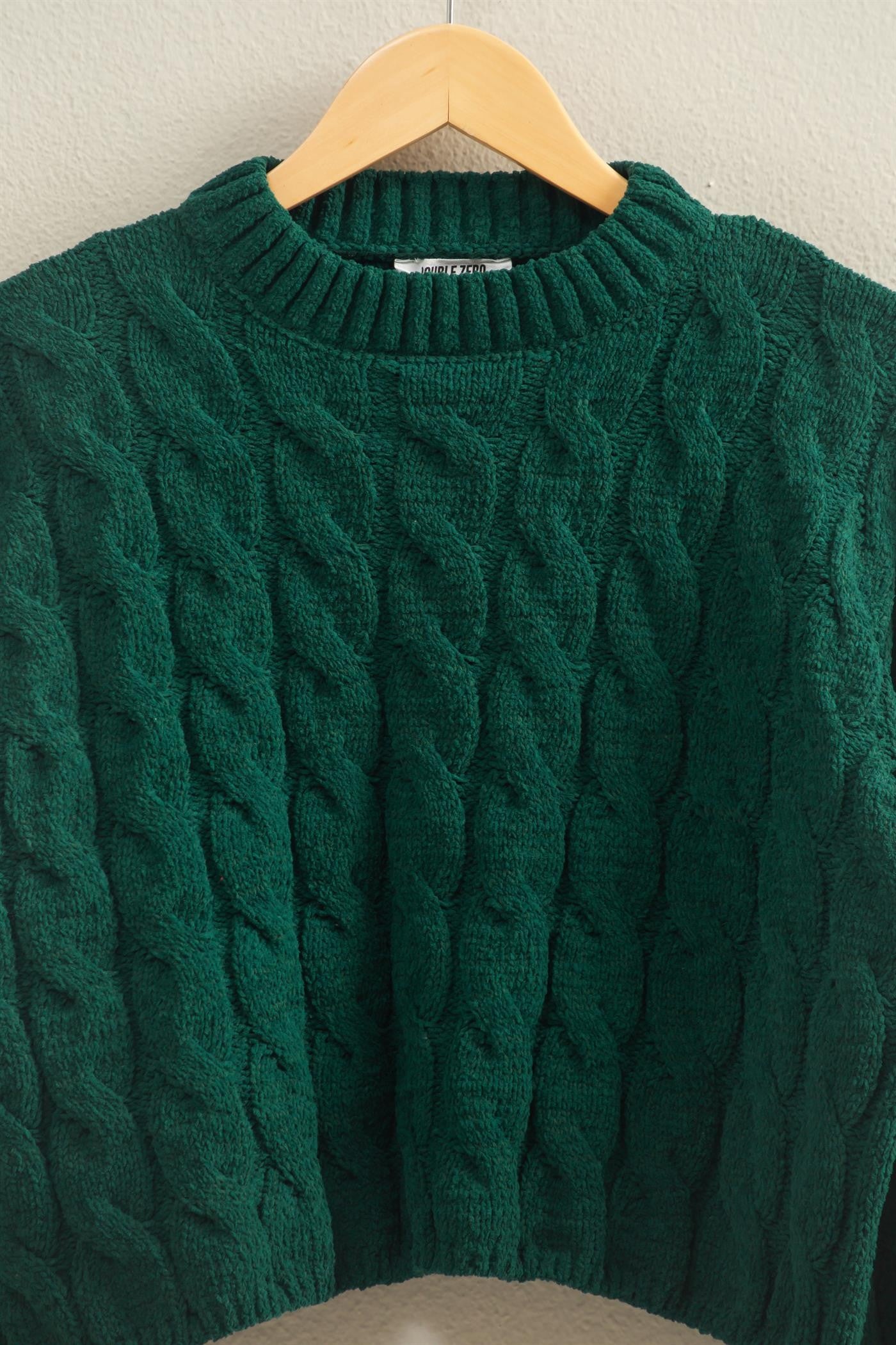 Christy Neck Cable-Knit Sweater