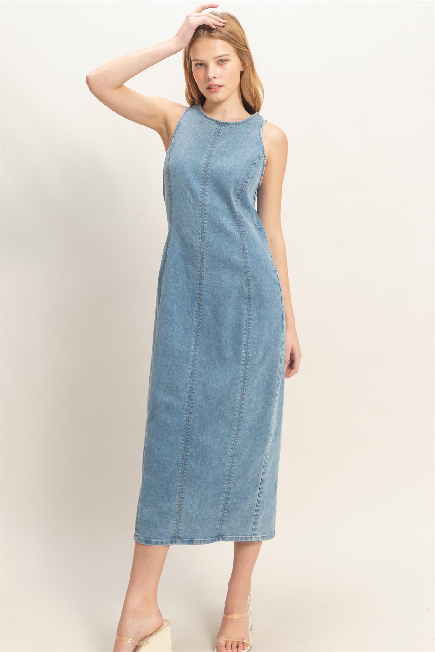 Morgan Denim Midi Dress