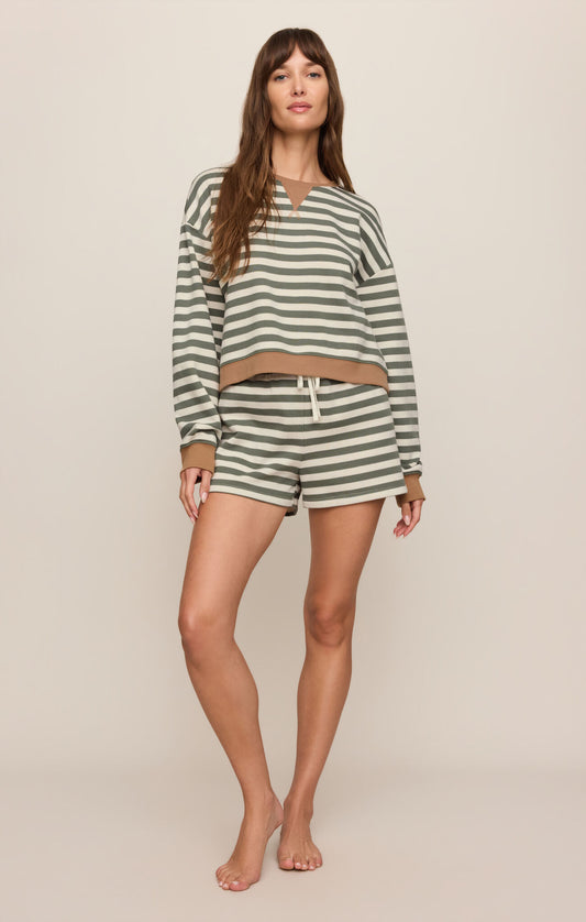 Z Supply Low Key Stripe Sweatshirt