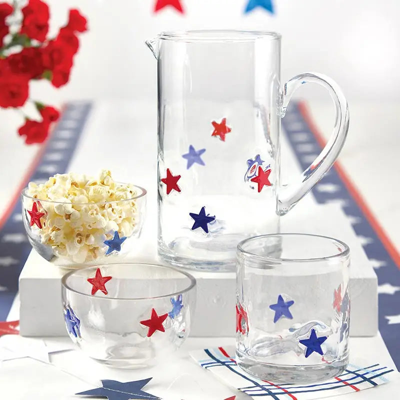Iconic Americana Glass Pitcher