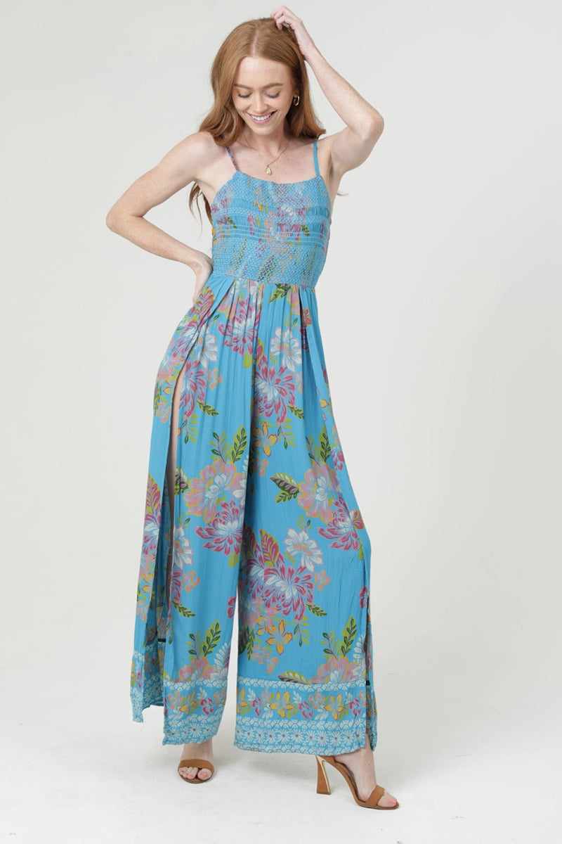 The Tessa Floral Wrap Jumpsuit