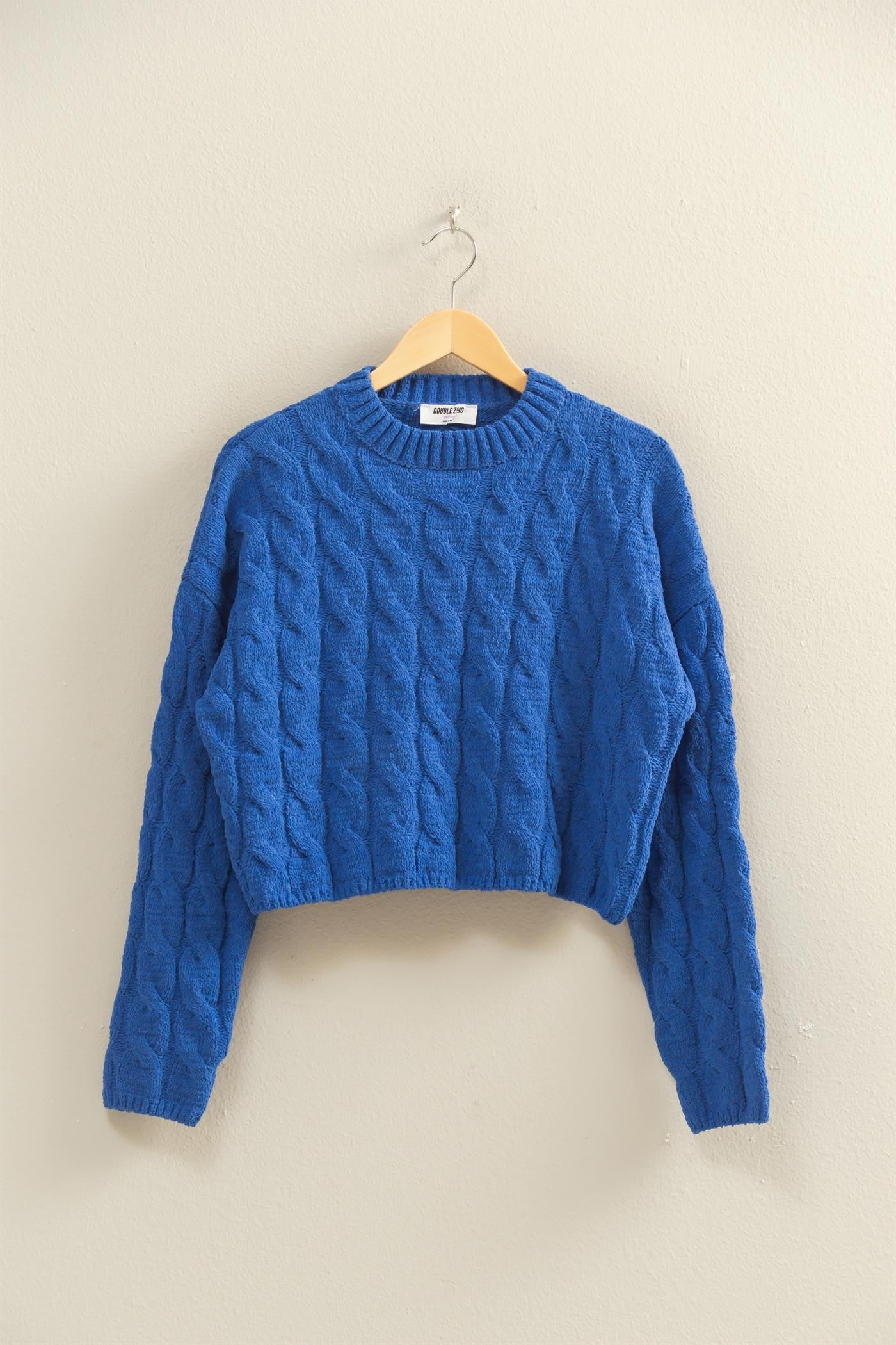 Christy Neck Cable-Knit Sweater