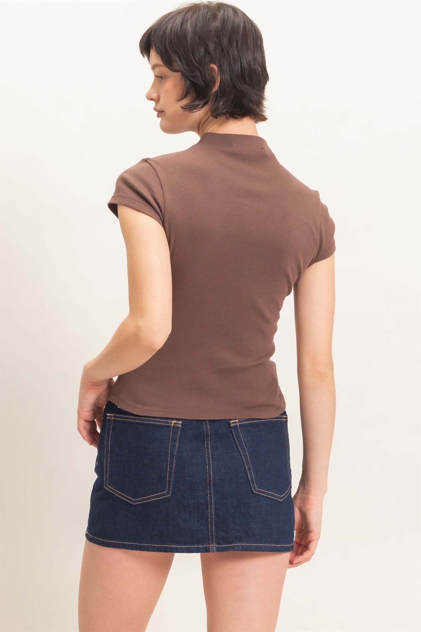 Morgan Mock Neck Knit Top