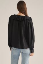 Florence Ruffle Tie-Front Blouse