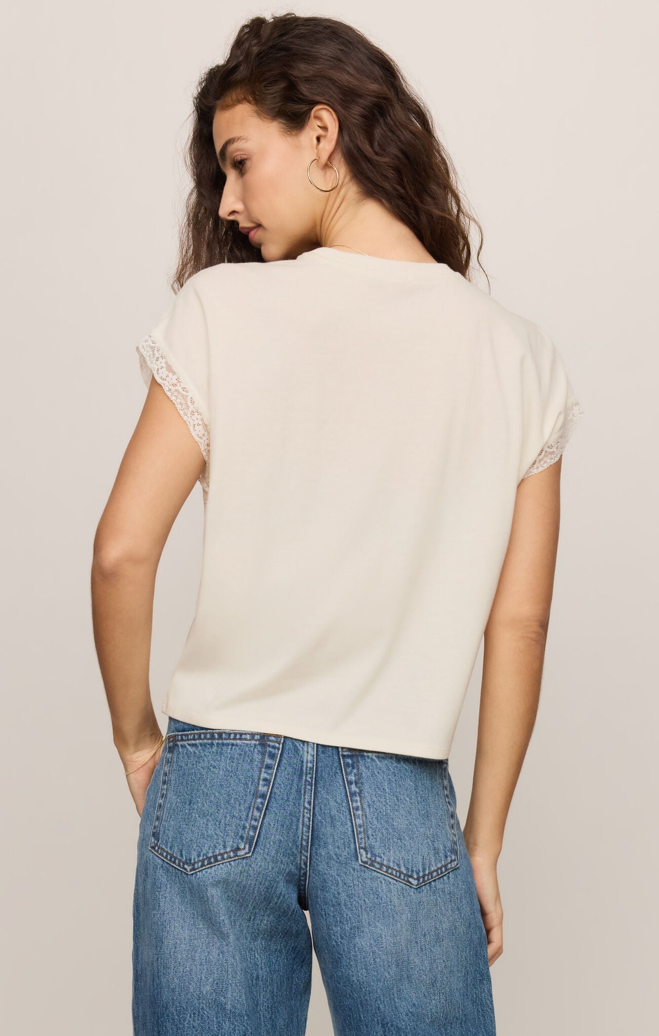 A premium cotton lyocell jersey tee featuring a classic crew neckline and soft, breathable feel for effortless everyday sophistication.