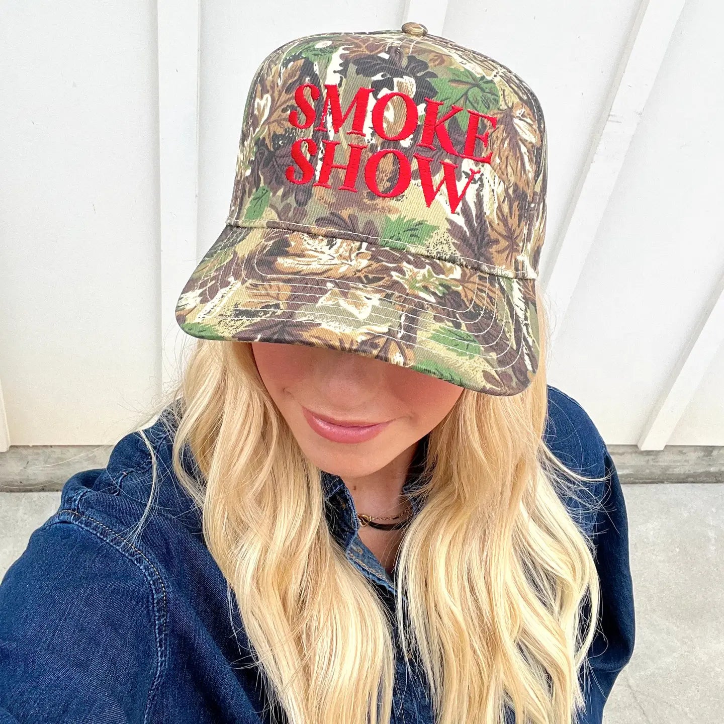 Camo Smoke Show Hat