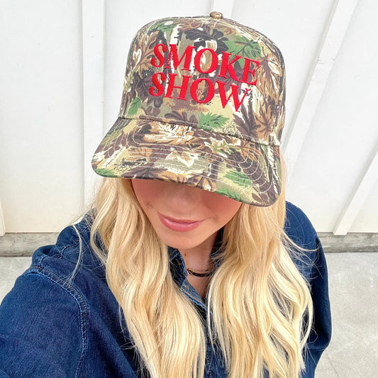 Camo Smoke Show Hat