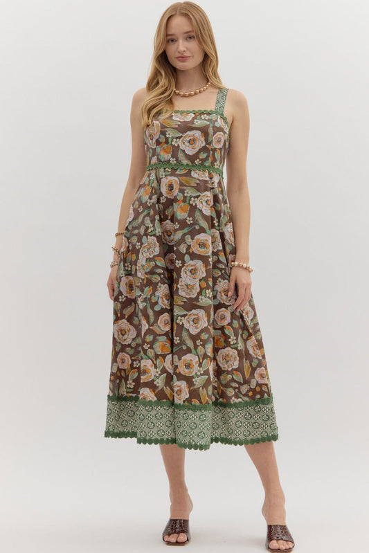 Caroline Floral Print Dress