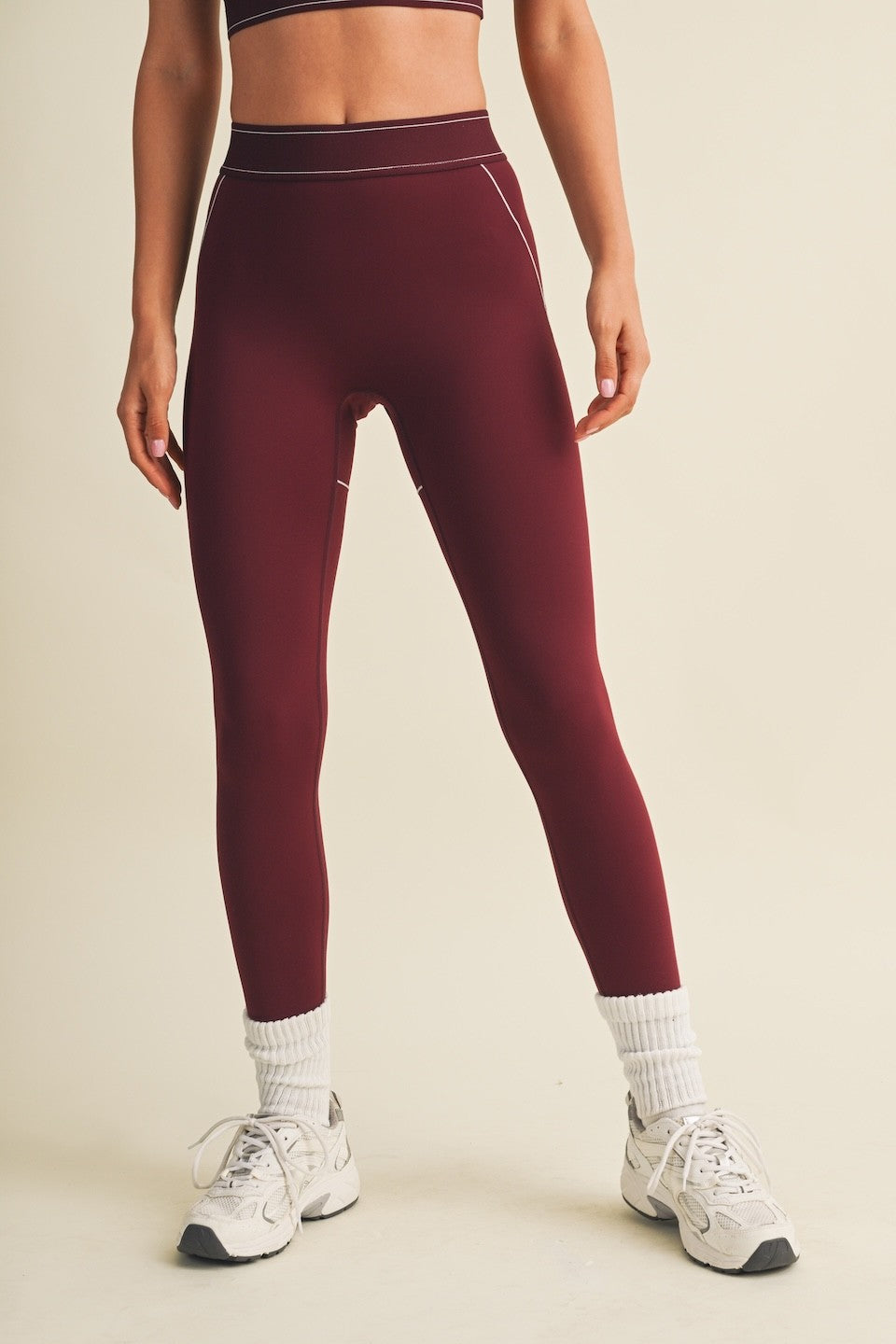 Sculpting, supportive, and designed for movement, these high-rise leggings feature strategic contour seams that flatter your natural shape while delivering comfortable stretch and a streamlined fit.