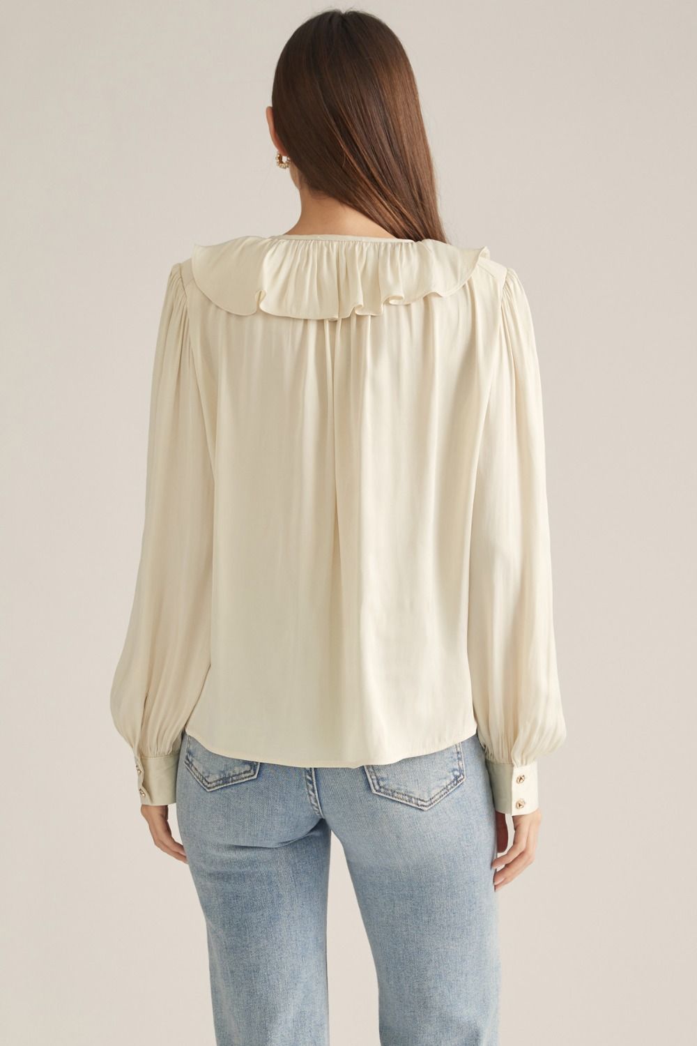 Florence Ruffle Tie-Front Blouse