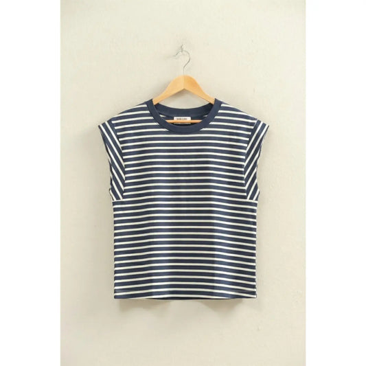 Harbor Muse Striped Muscle Tee