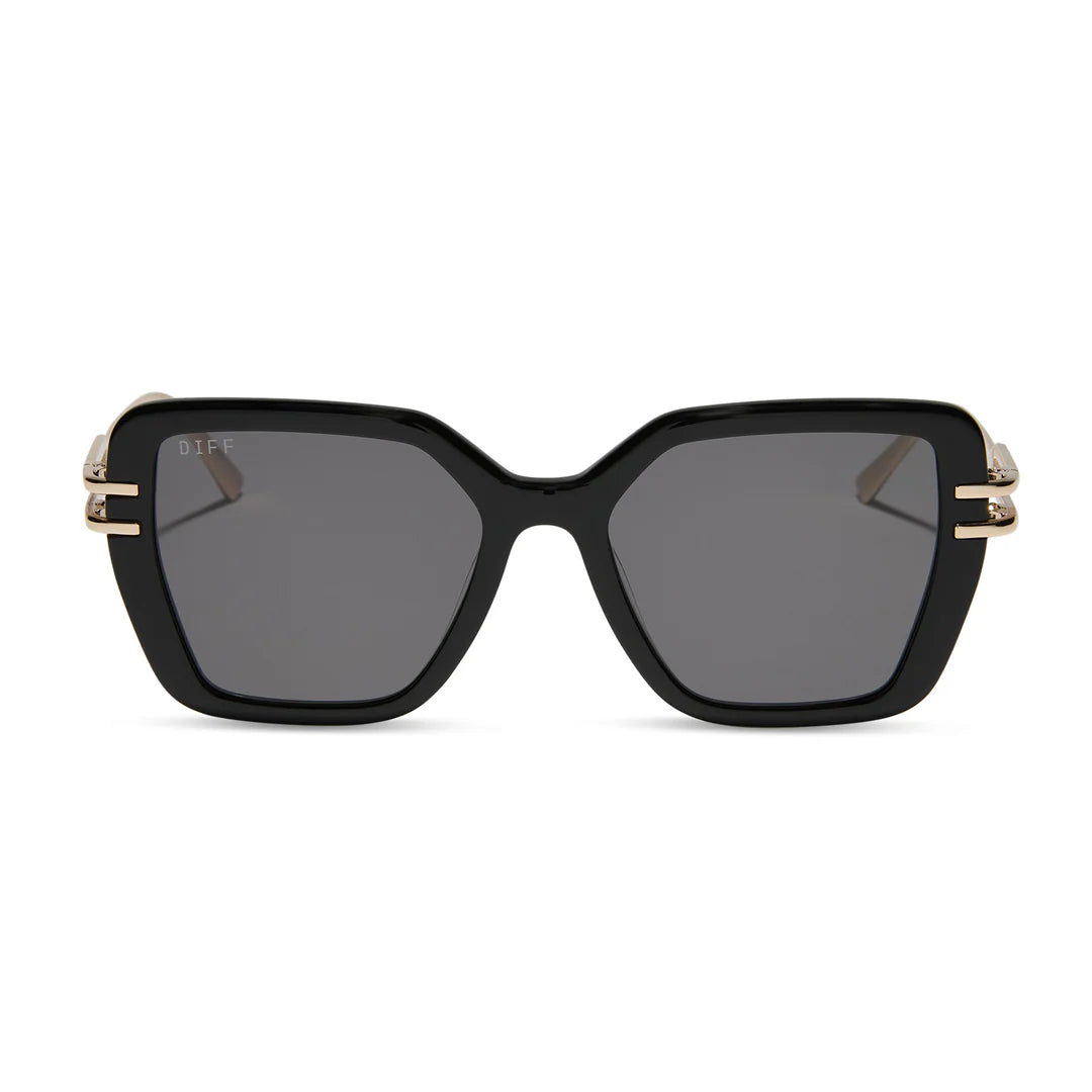 Diff Dasha Sunglasses in Black + Grey