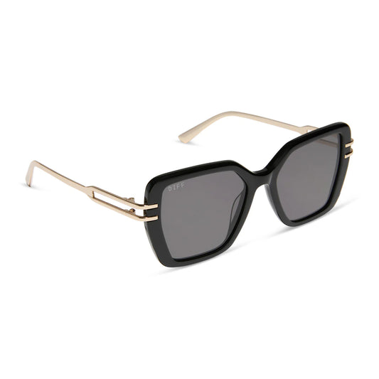 Diff Dasha Sunglasses in Black + Grey