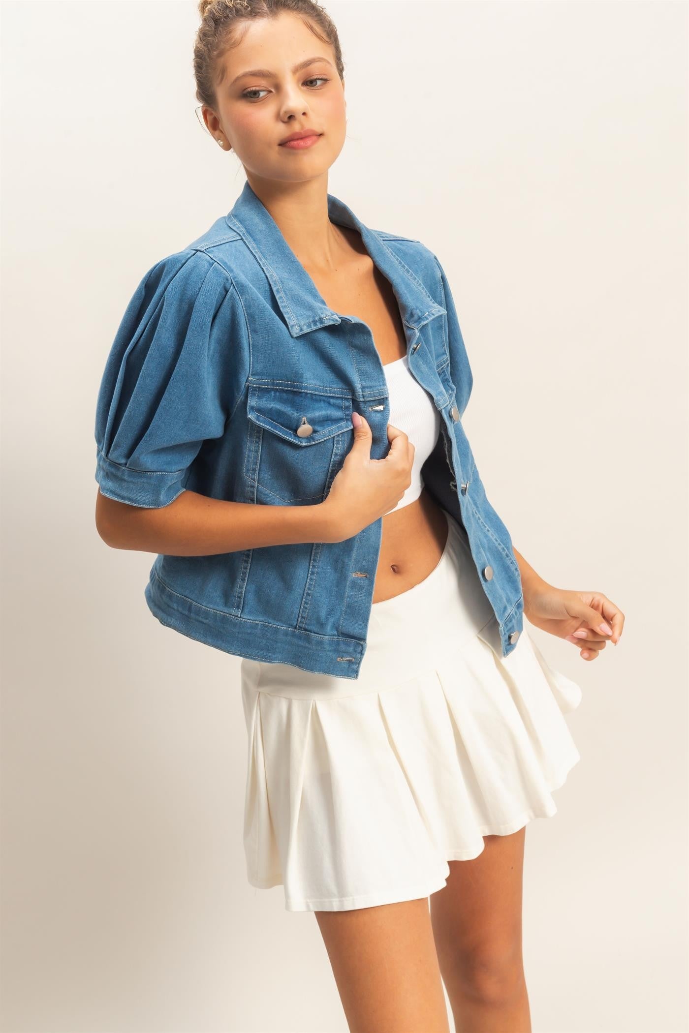 Riley Classic Structured Denim Jacket