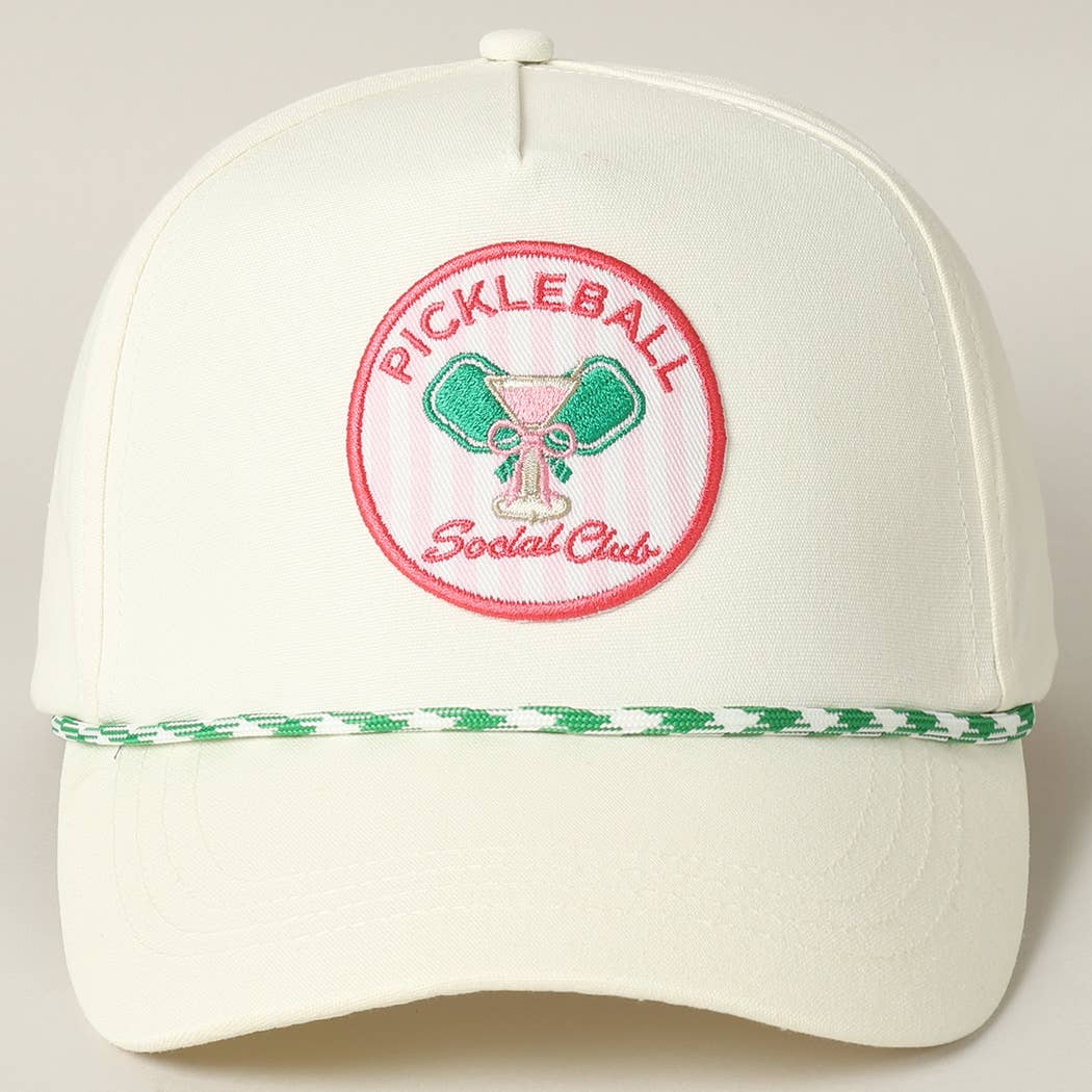 Pickleball Social Club Embroidery Trucker Hat