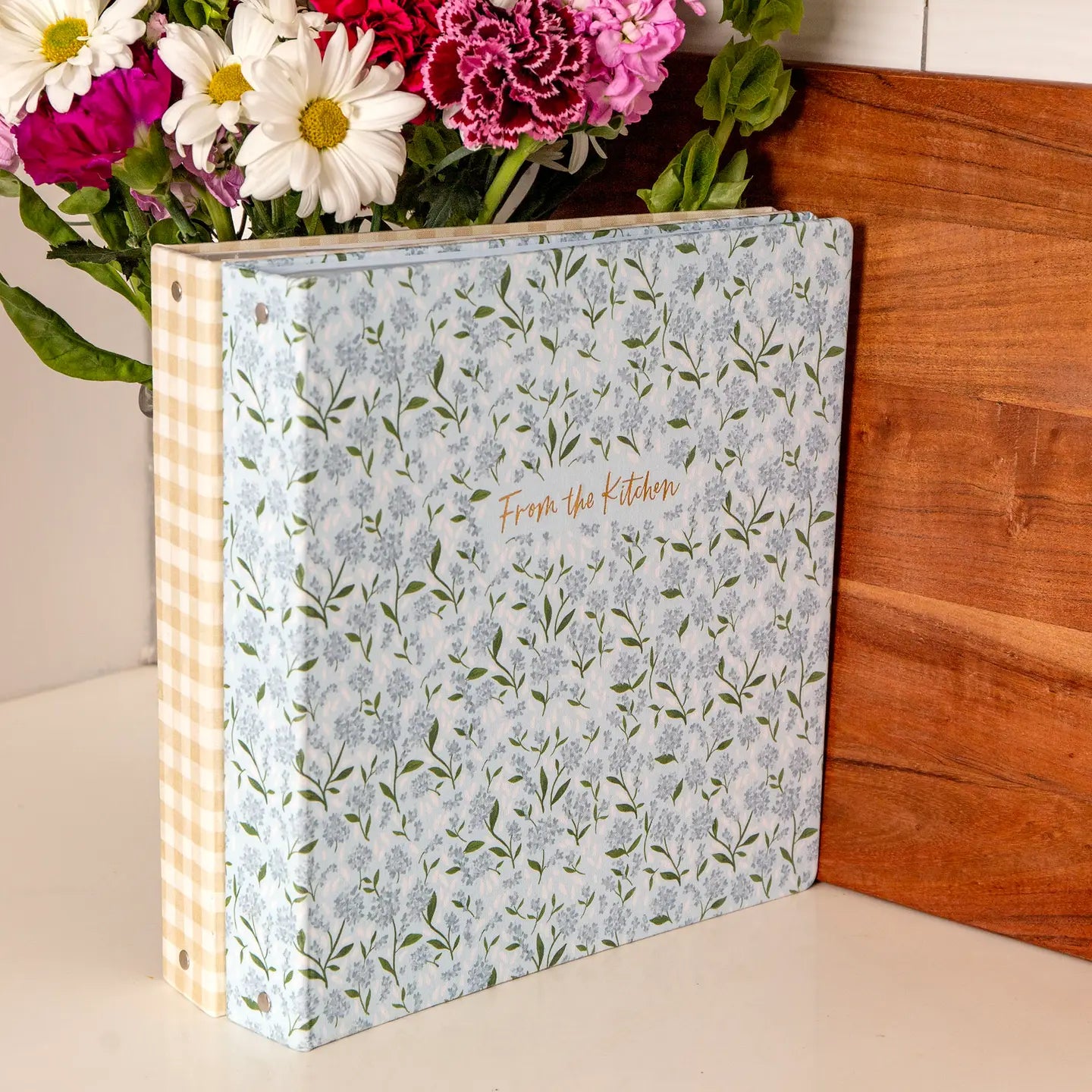 Hydrangea Large Recipe Binder