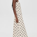 Camille Linen Polka Dot Dress