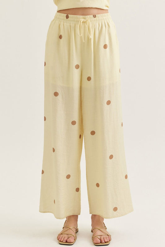 The Marissa Polka Dot Wide Leg Pants