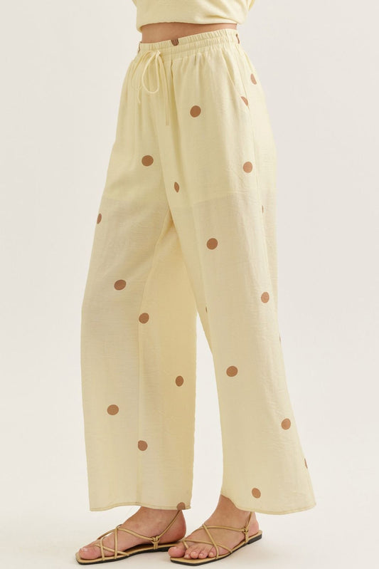 The Marissa Polka Dot Wide Leg Pants