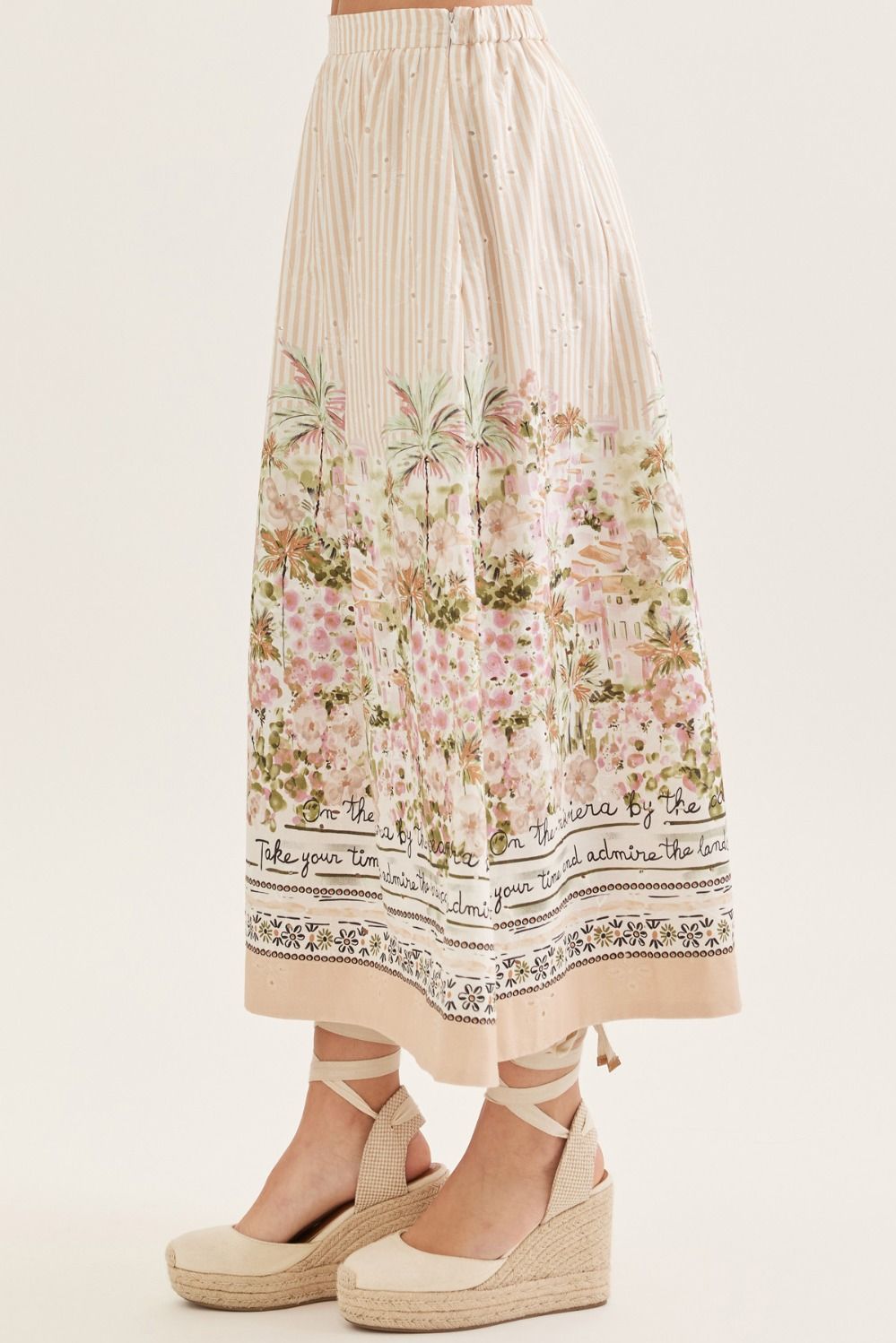 Amalfi Scenic Border Maxi Skirt