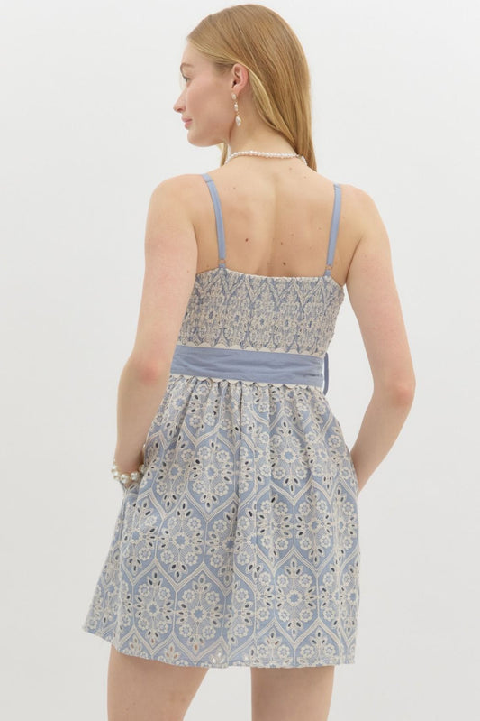 The Savannah Lace Bow Dress – Elegant Southern Charm
