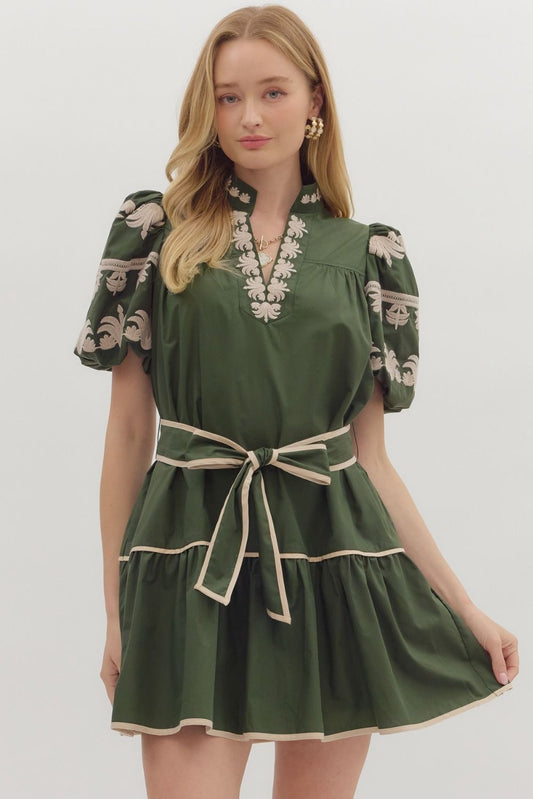 Hattie Embroidered Dress