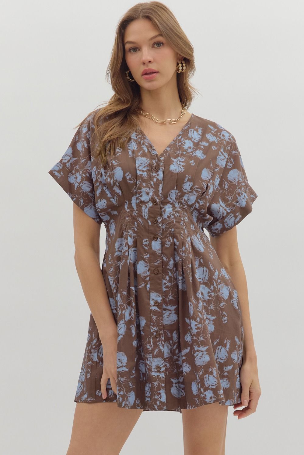 ingrid mini dress Ingrid Floral Mini Dress – Pieces & Peaches