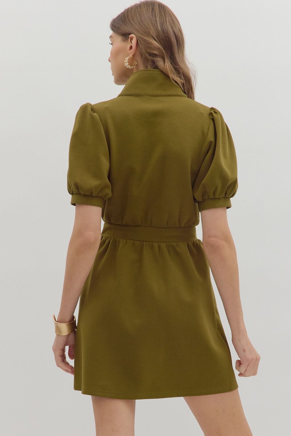 Renna Zip Front Mini Dress