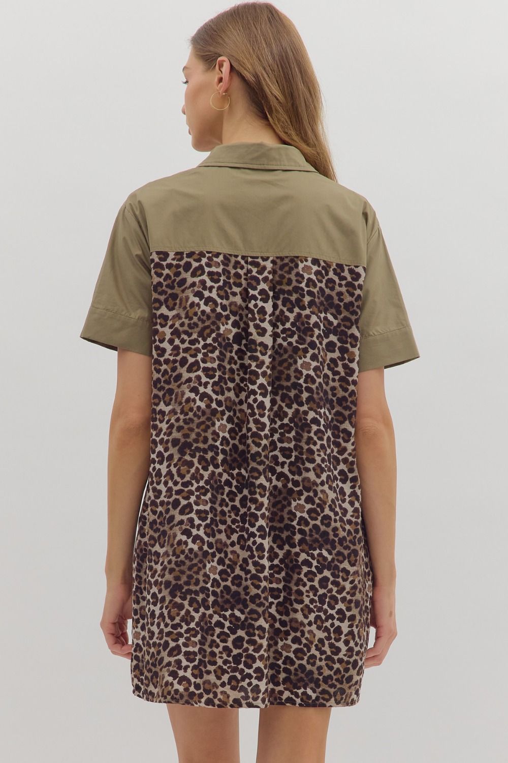 Hayes Leopard Mini Dress Medium