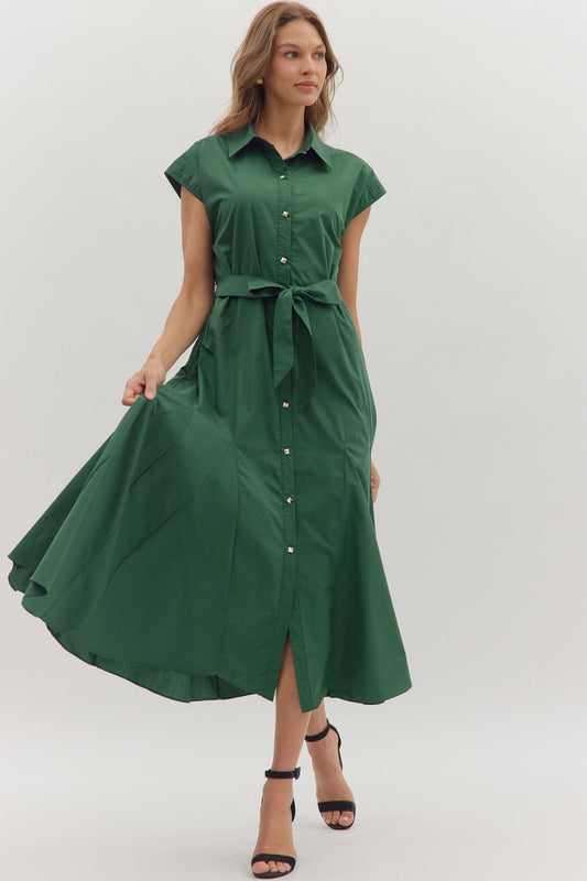 Ainsley Collared Midi Dress