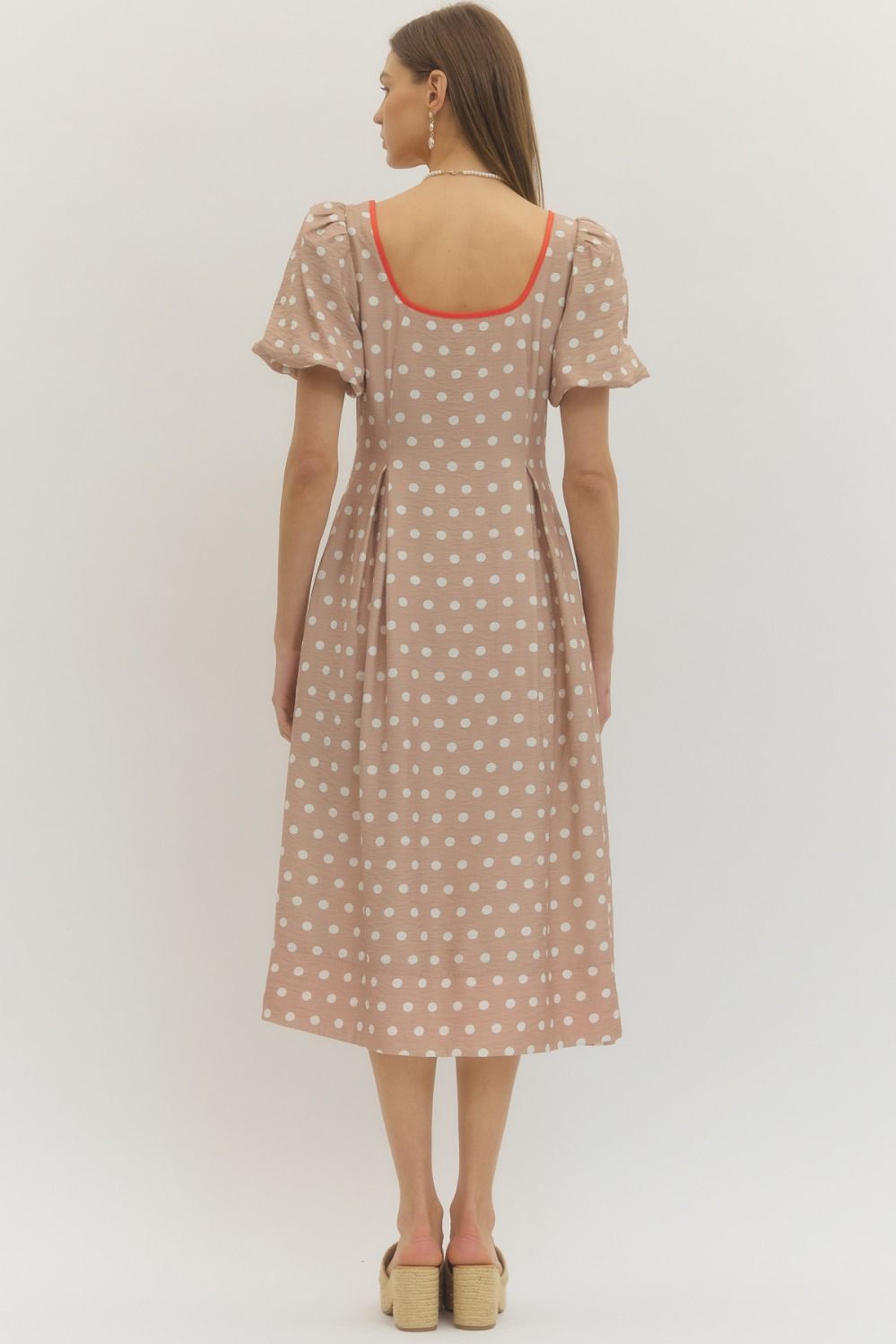 The Simone Polka Dot Midi Dress