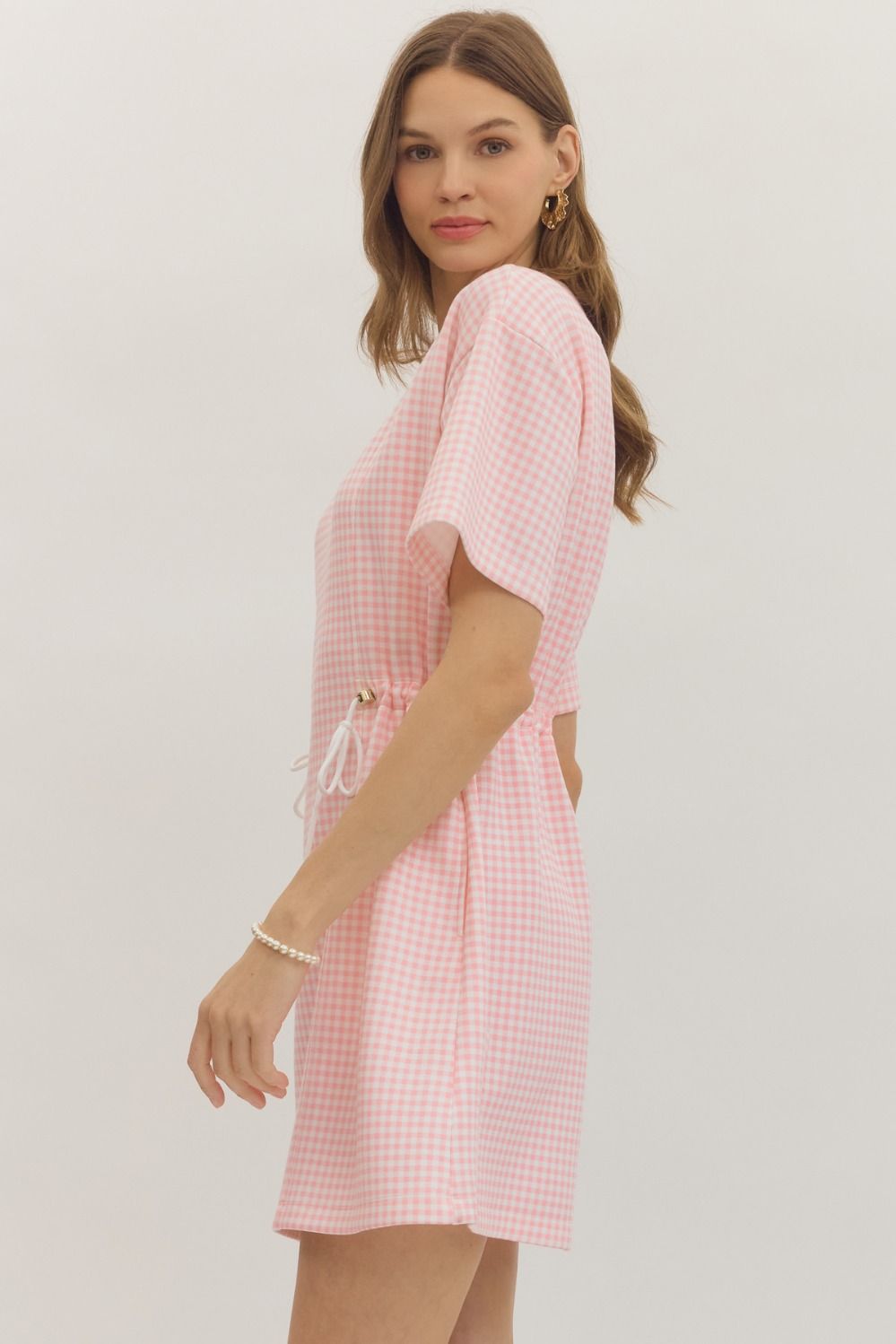 The Brianna Check Print Mini Dress