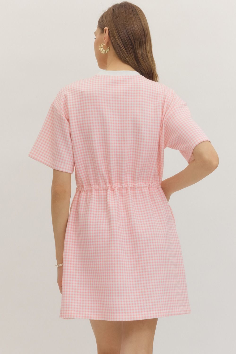 The Brianna Check Print Mini Dress