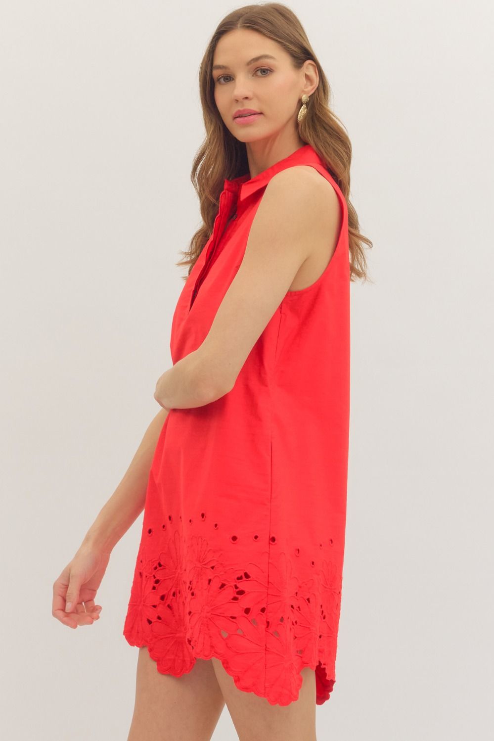 Lila Eyelet Mini Dress