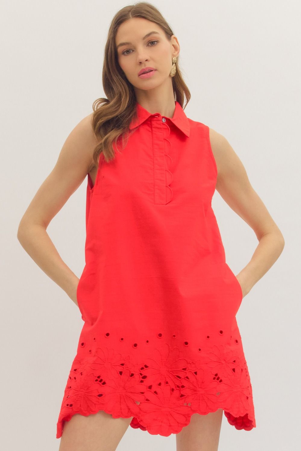 Lila Eyelet Mini Dress