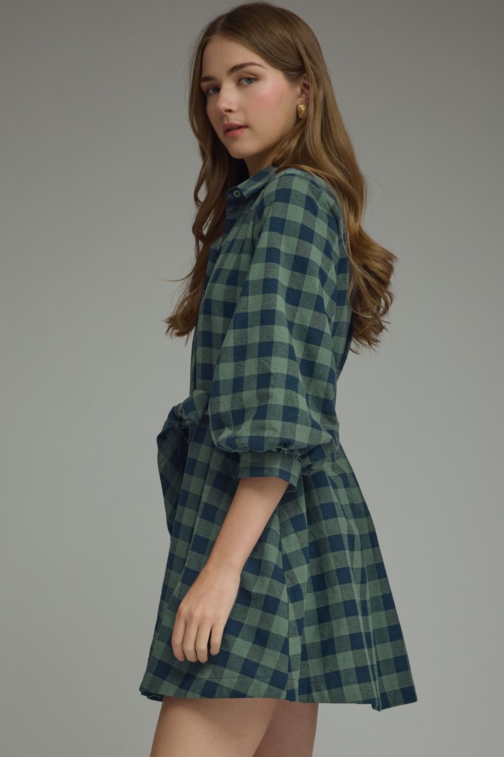 Odessa Plaid Mini Dress