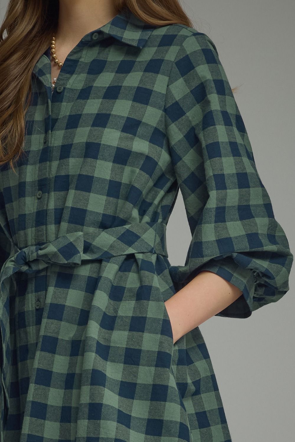 Odessa Plaid Mini Dress