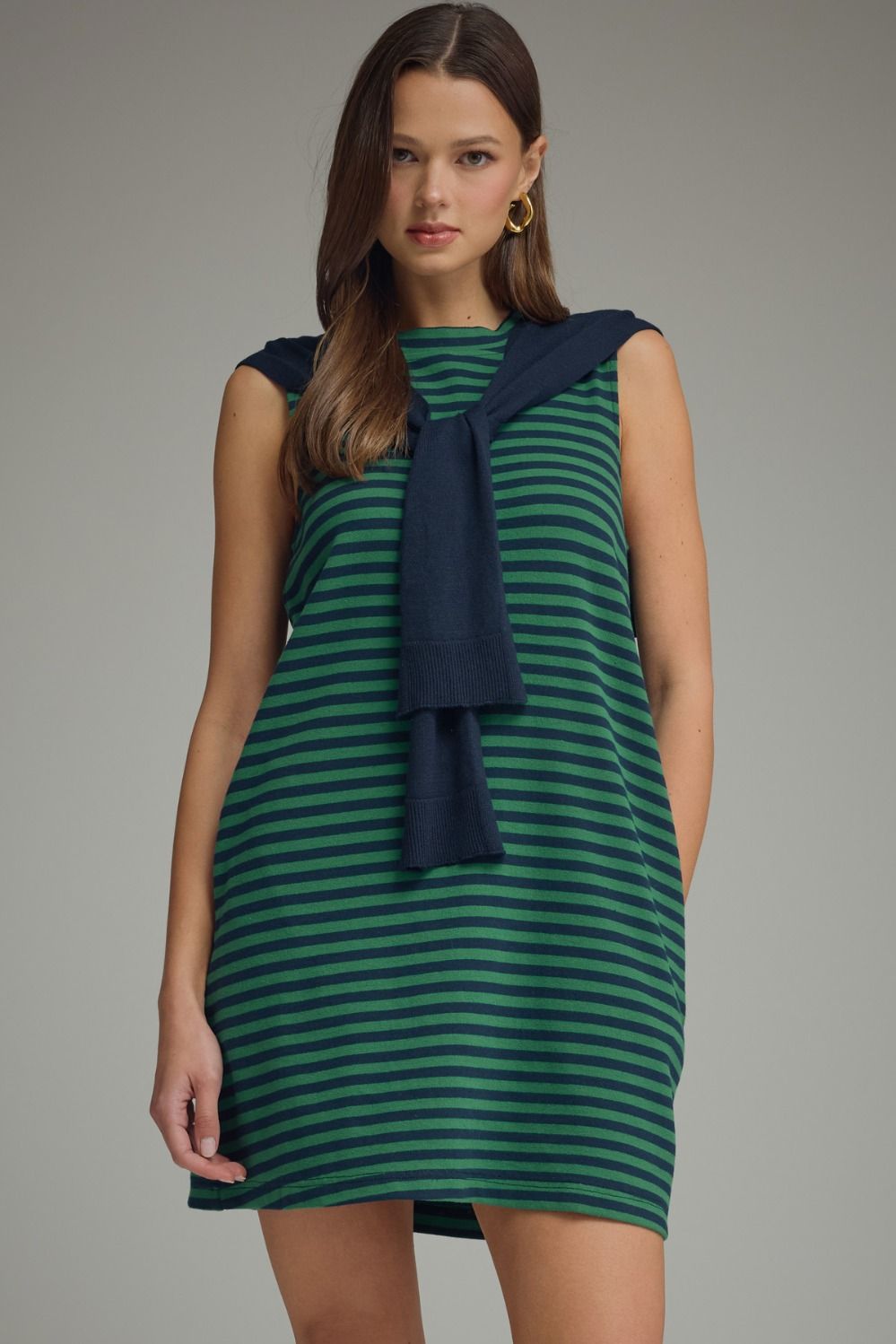 Mandy Striped Sleeveless Mini Dress