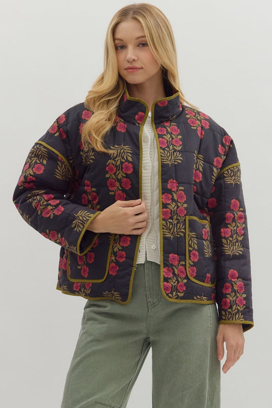 Winslet Botanical Quilted Jacket