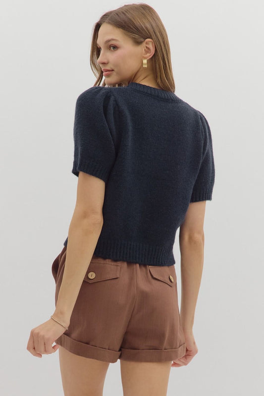 Celina Bow Teddy Pullover