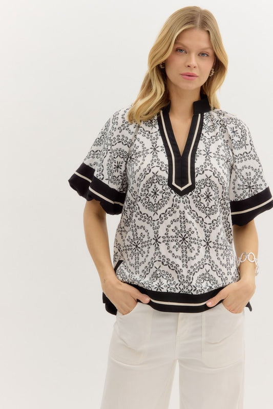 Zahara Caftan Top