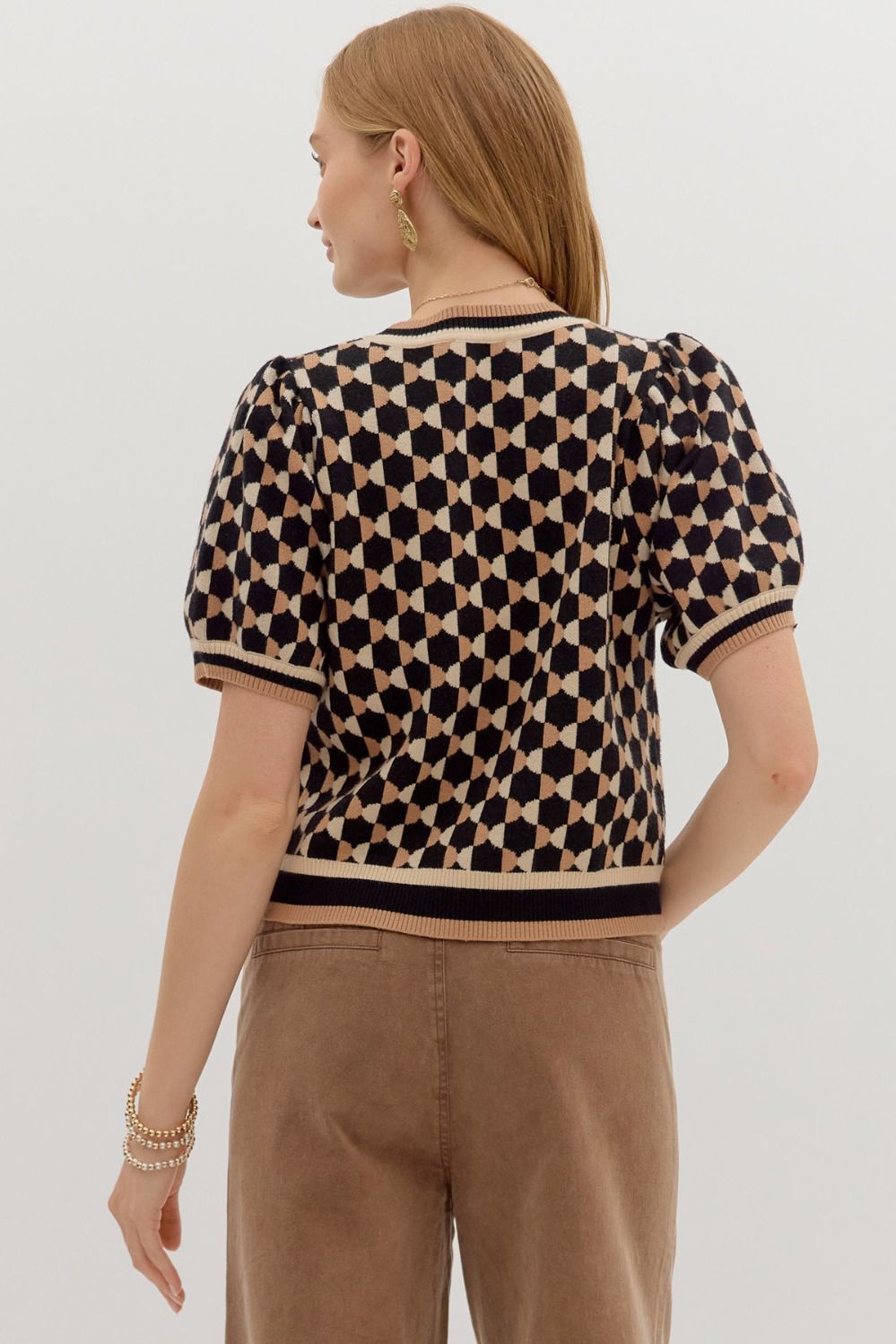 Laurel Abstract Sweater Top
