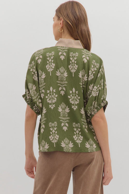 Ines Botanical Dolman Top