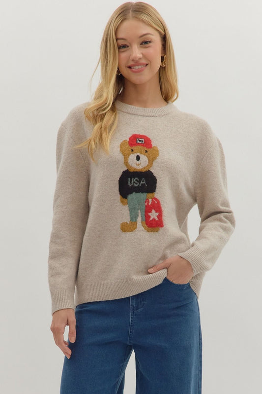 Winslow Bear Sweater Top