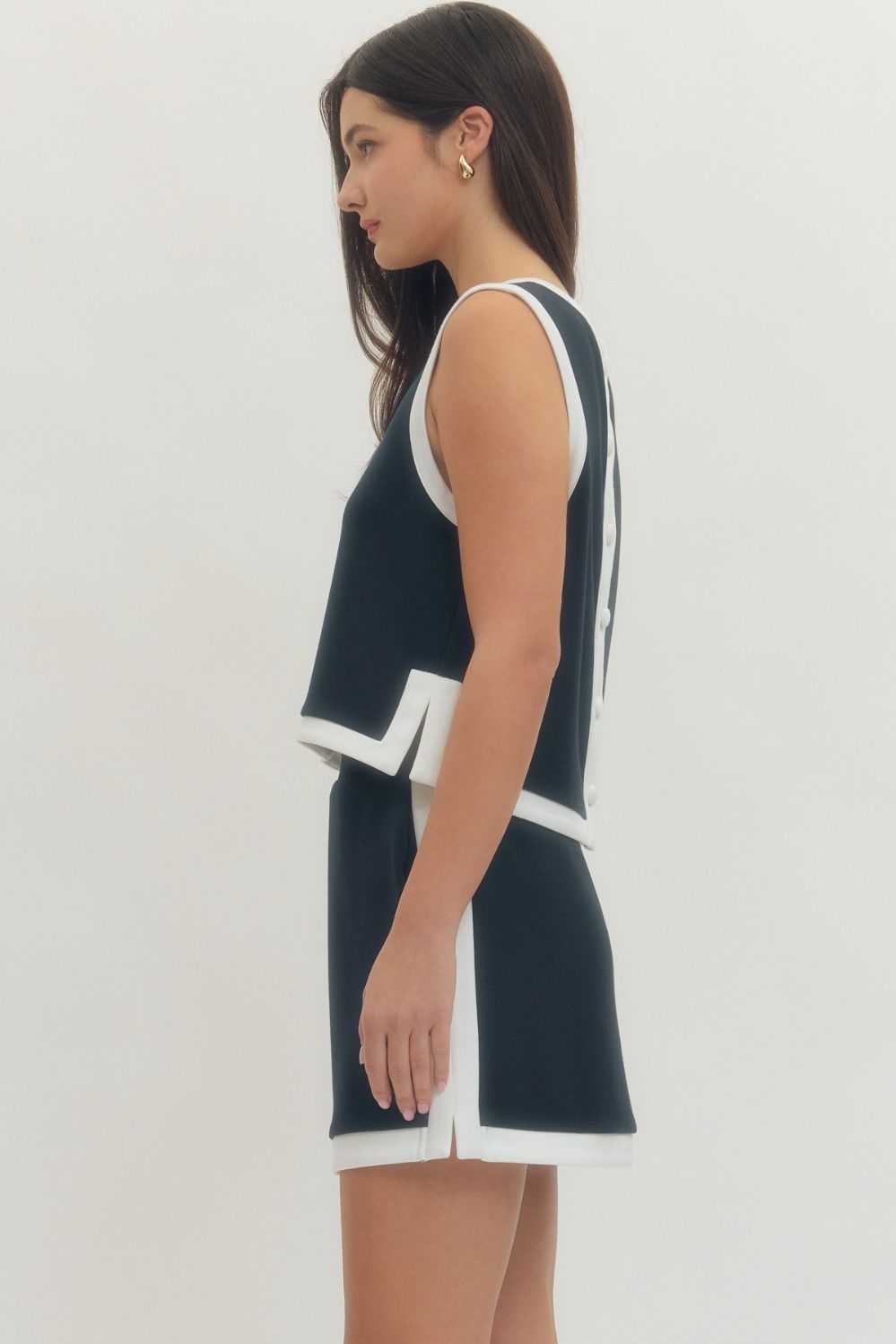 Hadley Contrast Trim Knit Top
