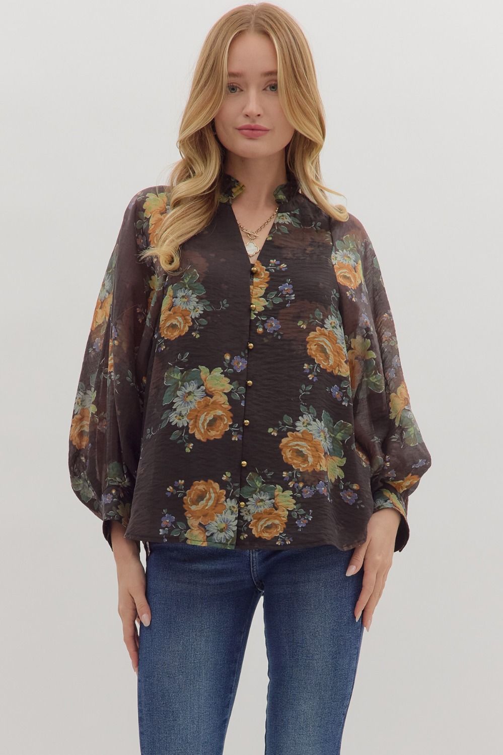 The Lillian Floral Blouse